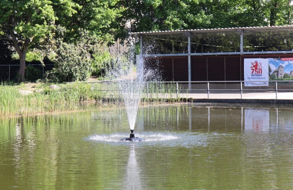 Fontäne im Stadthallenteich